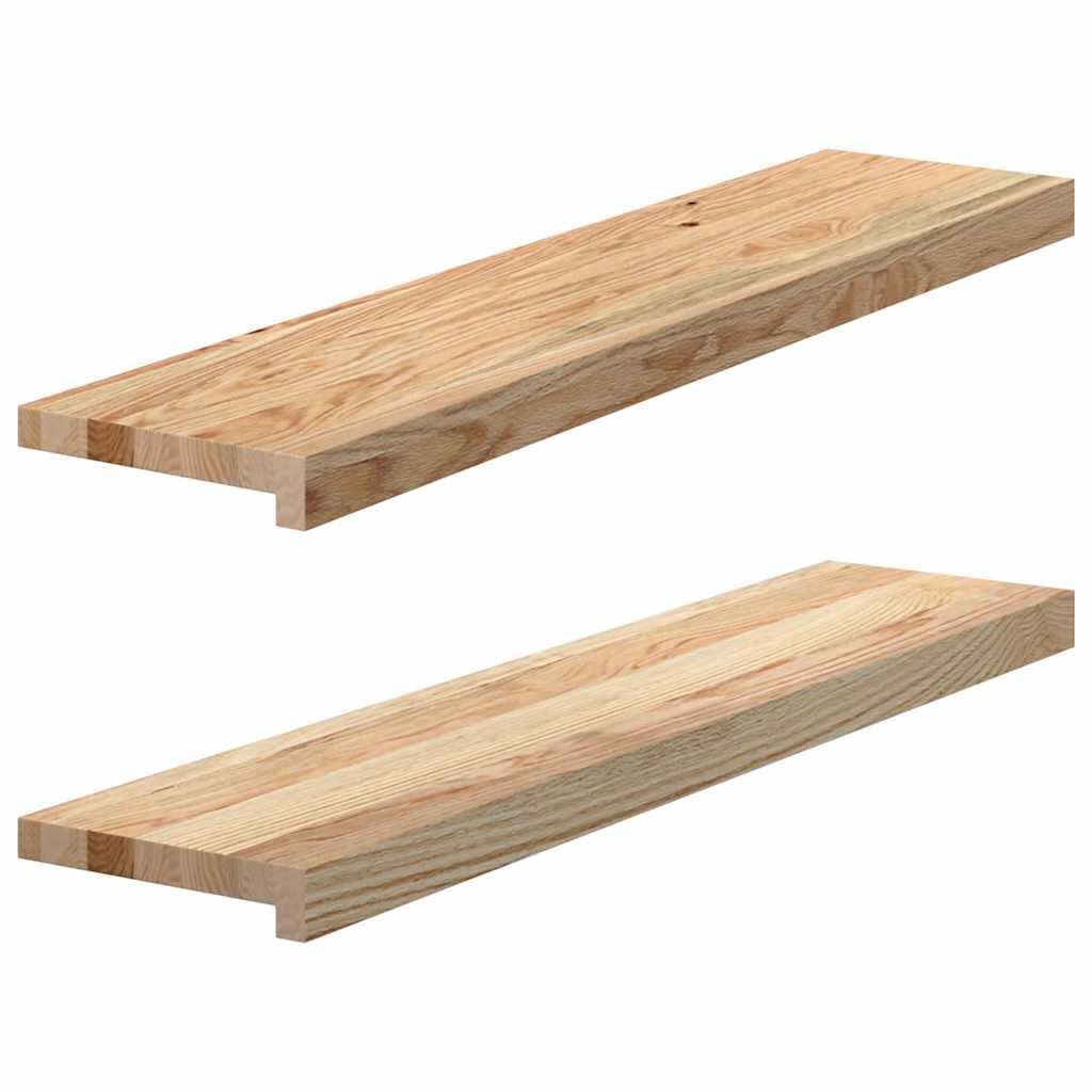 Davanzali Vidaxx 2 pezzi in rovere massiccio non trattato 90x20x2 cm