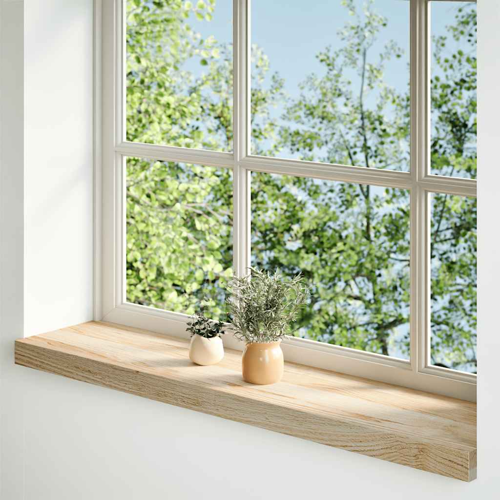 Davanzali Vidaxx 2 pezzi in rovere massiccio non trattato 90x20x2 cm