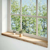 Vidaxl vensterbanken 2 st onbehandeld 110x20x2 cm massief eikenhout