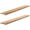 Vidaxl vensterbanken 2 st onbehandeld 160x20x2 cm massief eikenhout