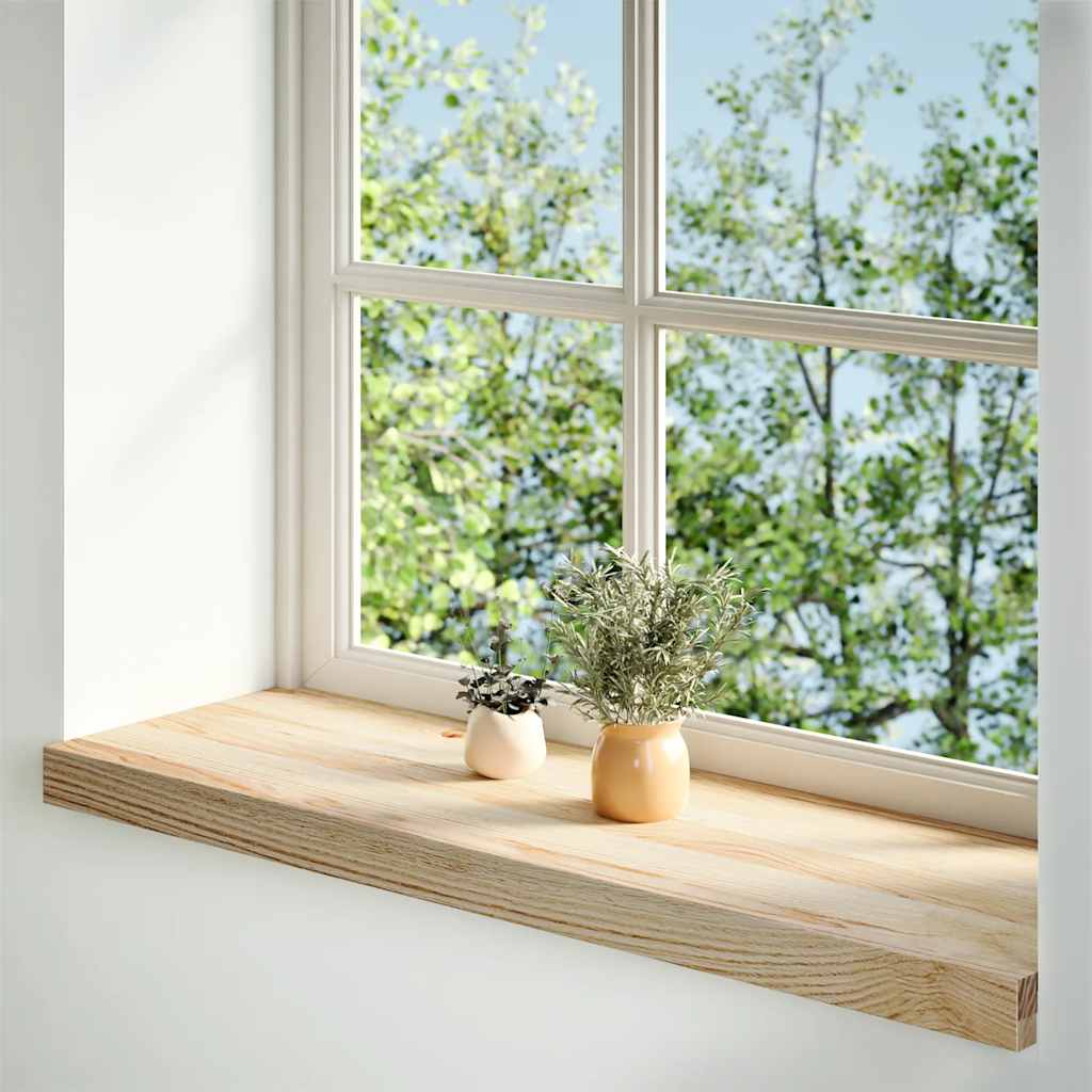 Sills de ventana Vidaxl 2 st sin tratar 70x30x2 cm de roble sólido