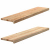 Vidaxl Finestra Soli per la finestra 2 ST non trattata da 110x30x2 cm rovere solido