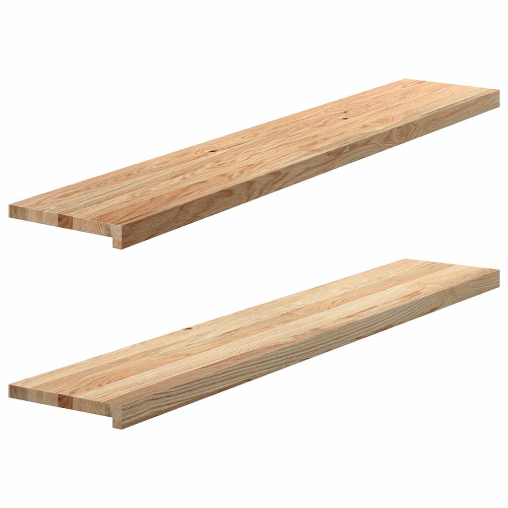 Davanzali Vidaxx 2 pezzi non trattato 140x30x2 cm rovere massiccio