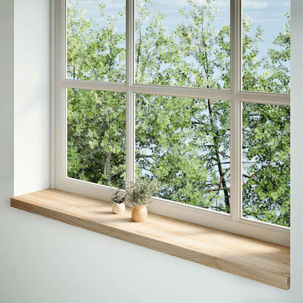 Davanzali Vidaxx 2 pezzi non trattato 140x30x2 cm rovere massiccio