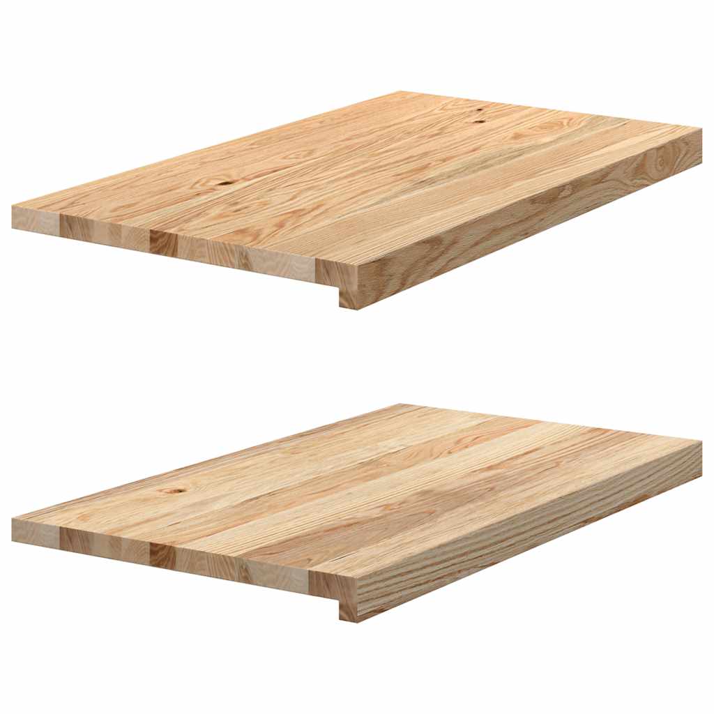 Vidaxl Finestra Soli per la finestra 2 ST non trattata 70x40x2 cm rovere solido