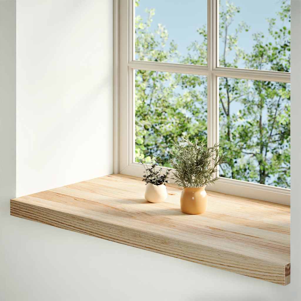 Vidaxl Finestra Soli per la finestra 2 ST non trattata 70x40x2 cm rovere solido