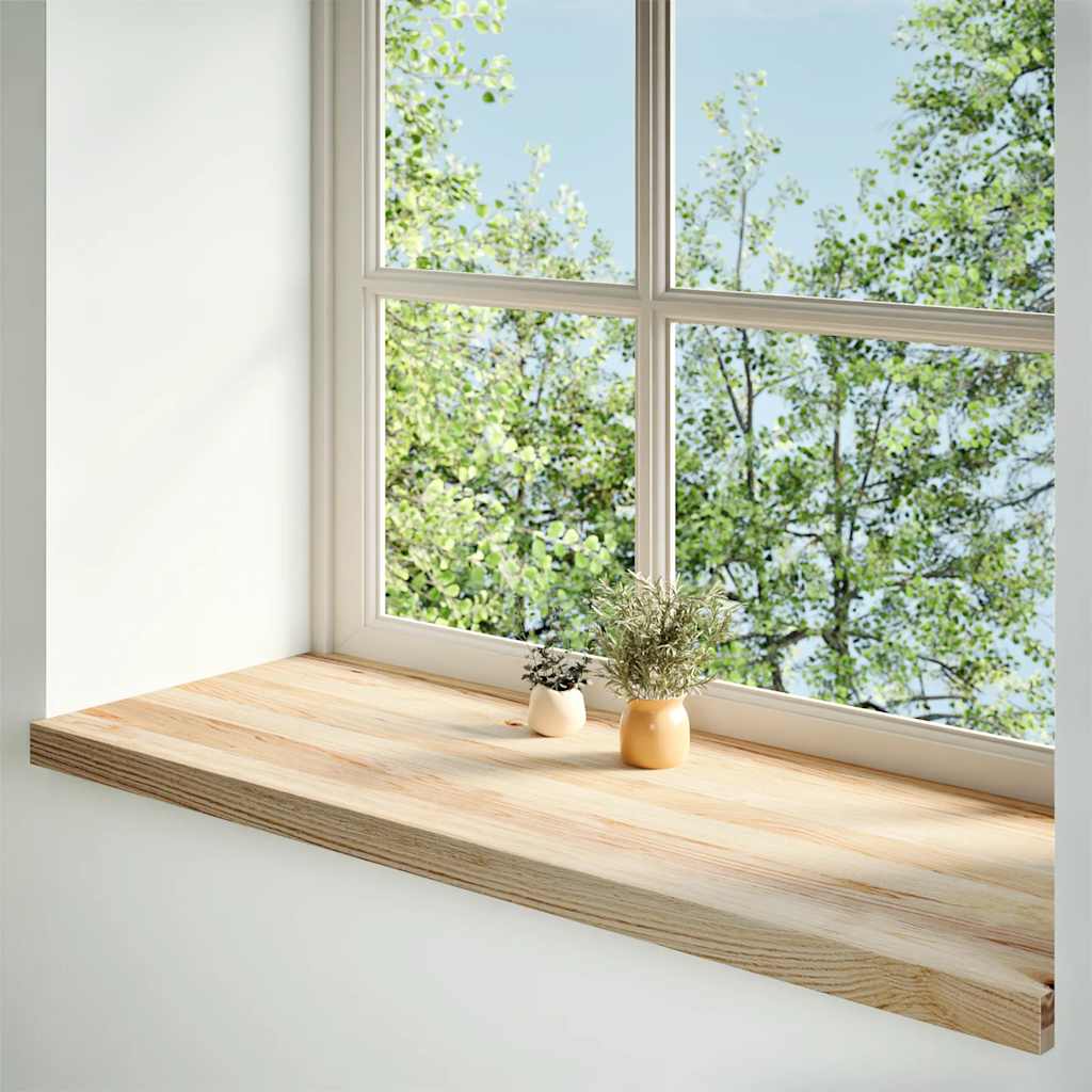 Sills de ventana Vidaxl 2 st sin tratar 110x40x2 cm de roble sólido