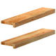 Sills de ventana Vidaxl 2 ST 70x15x2 CM Oak Solid Light Brown