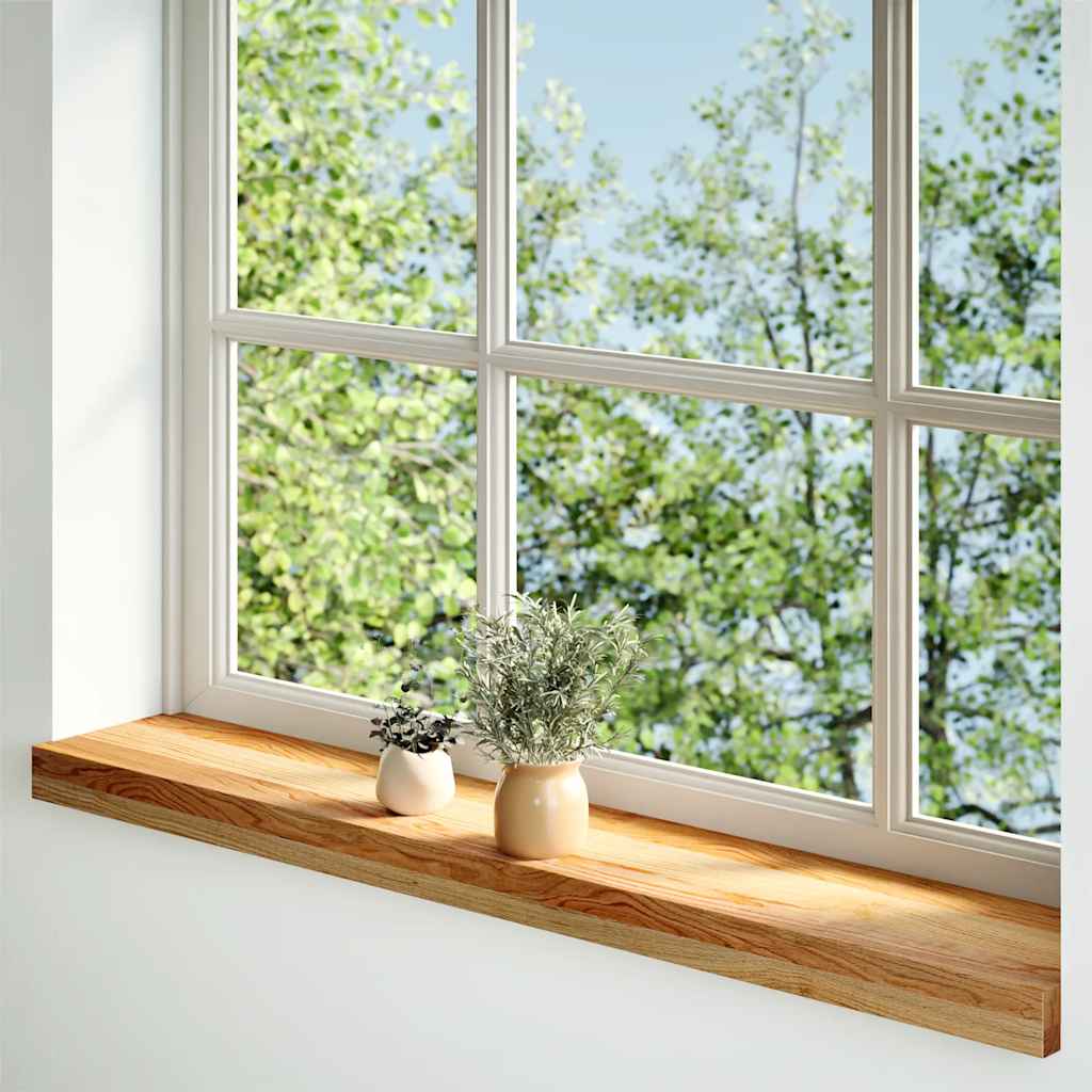 Vidaxl Finestra Soli per la finestra 2 ST 80x15x2 cm Oak Solid Light Brown