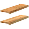 Vidaxl Finestra Soli per la finestra 2 ST 70x20x2 cm in rovere solido marrone chiaro