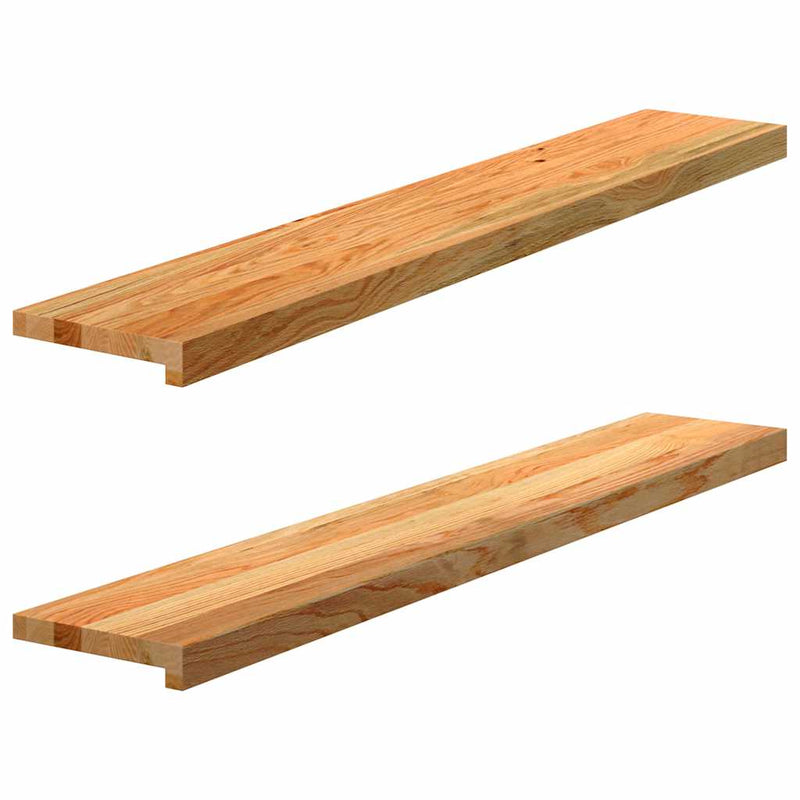 Vidaxl Finestra Solizi 2 PC 120x20x2 cm Oak Solid Light Brown
