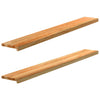 Davanzali Vidaxx 2 pezzi 160x20x2 cm rovere massello marrone chiaro