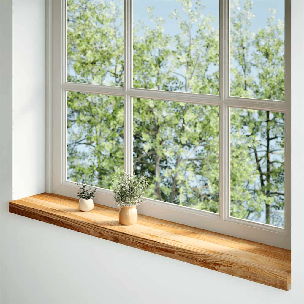 Davanzali Vidaxx 2 pezzi 160x20x2 cm rovere massello marrone chiaro