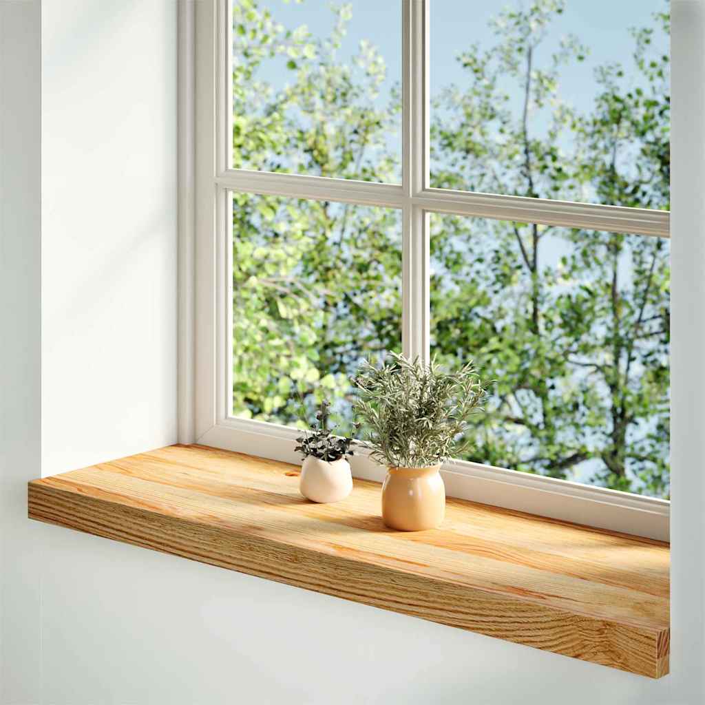Sills de ventana Vidaxl 2 ST 70x25x2 cm de roble sólido marrón claro