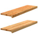 Vidaxl Sills 2 PCS 90x25x2 CM Oak Solid Light Brown