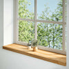 Vidaxl Finestra Solizi 2 pezzi 100x25x2 cm rovere solido marrone chiaro