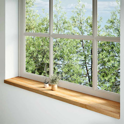 Vidaxx Alféizares de ventana 2 piezas 160x25x2 cm roble macizo marrón claro