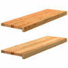 Vidaxl Finestra Soli per la finestra 2 ST 80x30x2 cm Oak Solid Light Brown