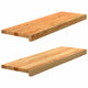 Vidaxl Sills 2 ST 80X30X2 CM Oak Solid Oak Brown