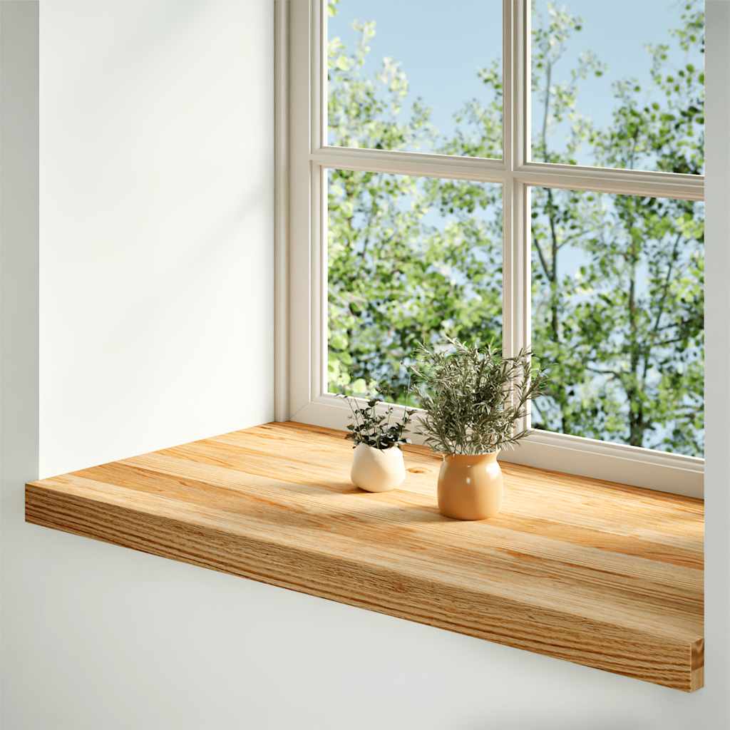Sills de ventana Vidaxl 2 ST 70x40x2 CM Oak Solid Oak Brown