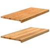 Vidaxl Finestra Solizi 2 PC 90x40x2 cm Oak Solid Light Brown