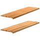 Vidaxl window sills 2 pcs 140x40x2 cm solid oak light brown