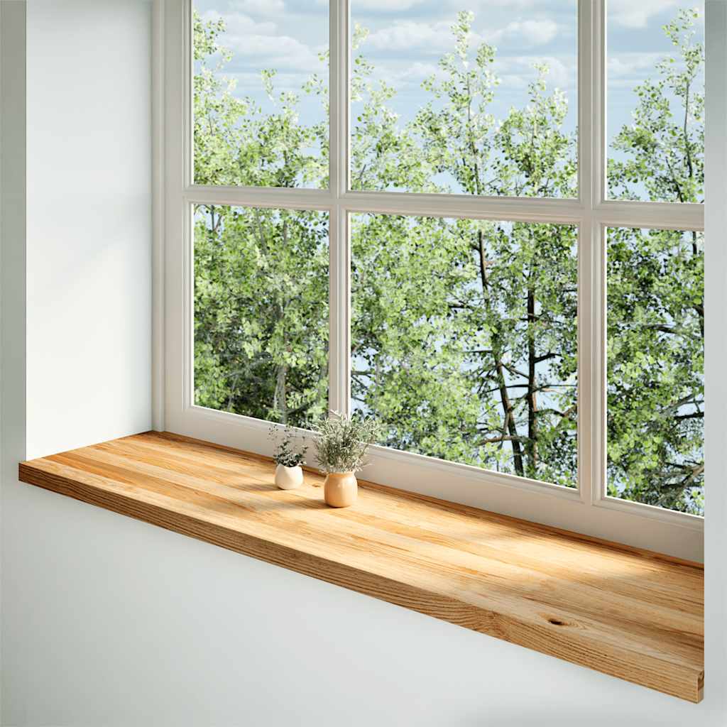 Vidaxl Finestra Soli per la finestra 2 pezzi 160x40x2 cm rovere solido marrone chiaro