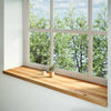 Vidaxl Sills 2 PCS 160x40x2 cm de roble sólido marrón claro