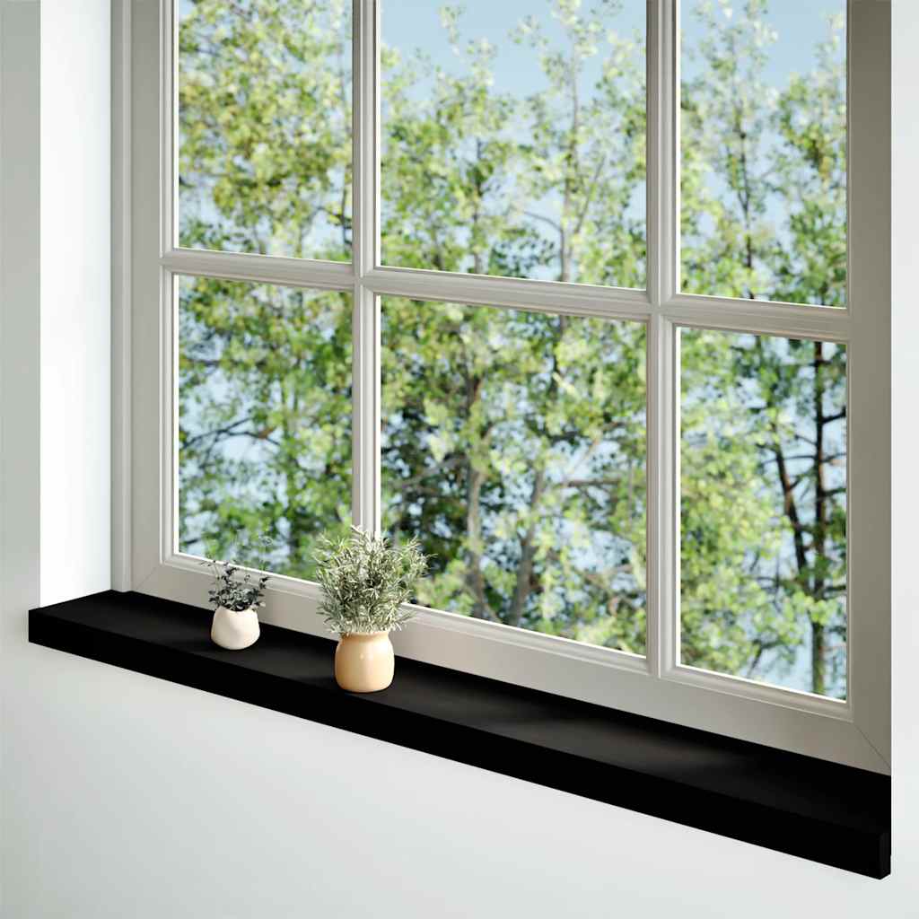 Vidaxl Finestra Soli percorsi 2 PC 140x15x2 cm Oak Brown scuro