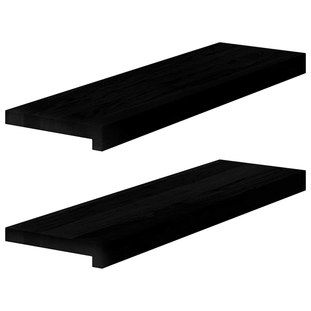 Vidaxl Sills 2 ST 70x20x2 CM Oak Solid Oak Dark Brown
