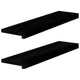 Vidaxl Sills 2 ST 80x20x2 CM Oak Solid Oak Dark Brown