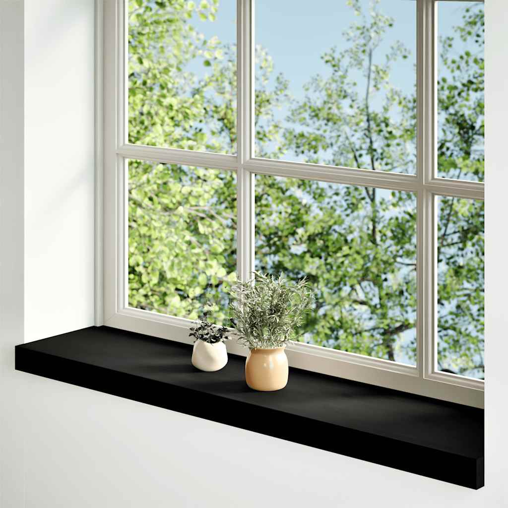 Vidaxl Sills 2 ST 80x20x2 CM Oak Solid Oak Dark Brown