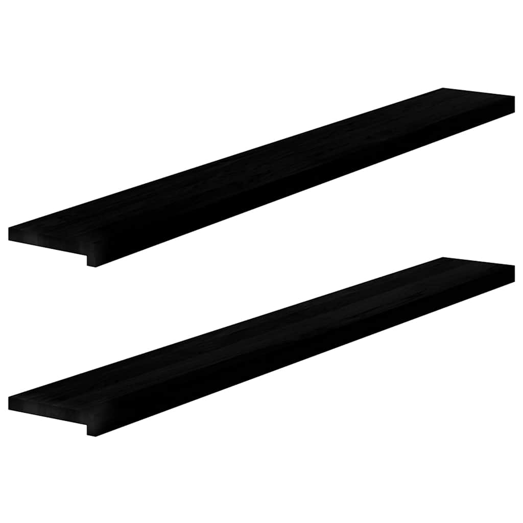 Vidaxl Finestra Soli percorsi 2 PC 160x20x2 cm Oakwwout Solido marrone scuro
