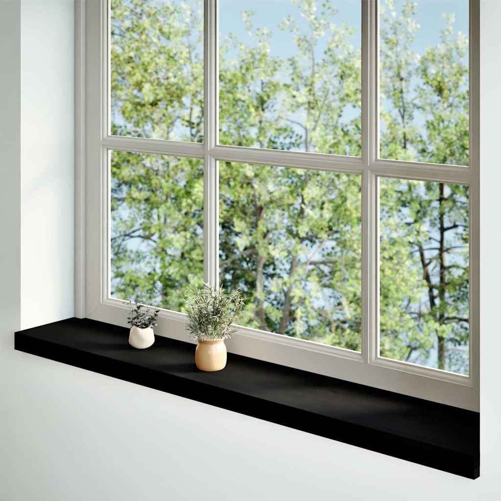 Vidaxl Finestra Soli percorsi 2 PC 160x20x2 cm Oakwwout Solido marrone scuro