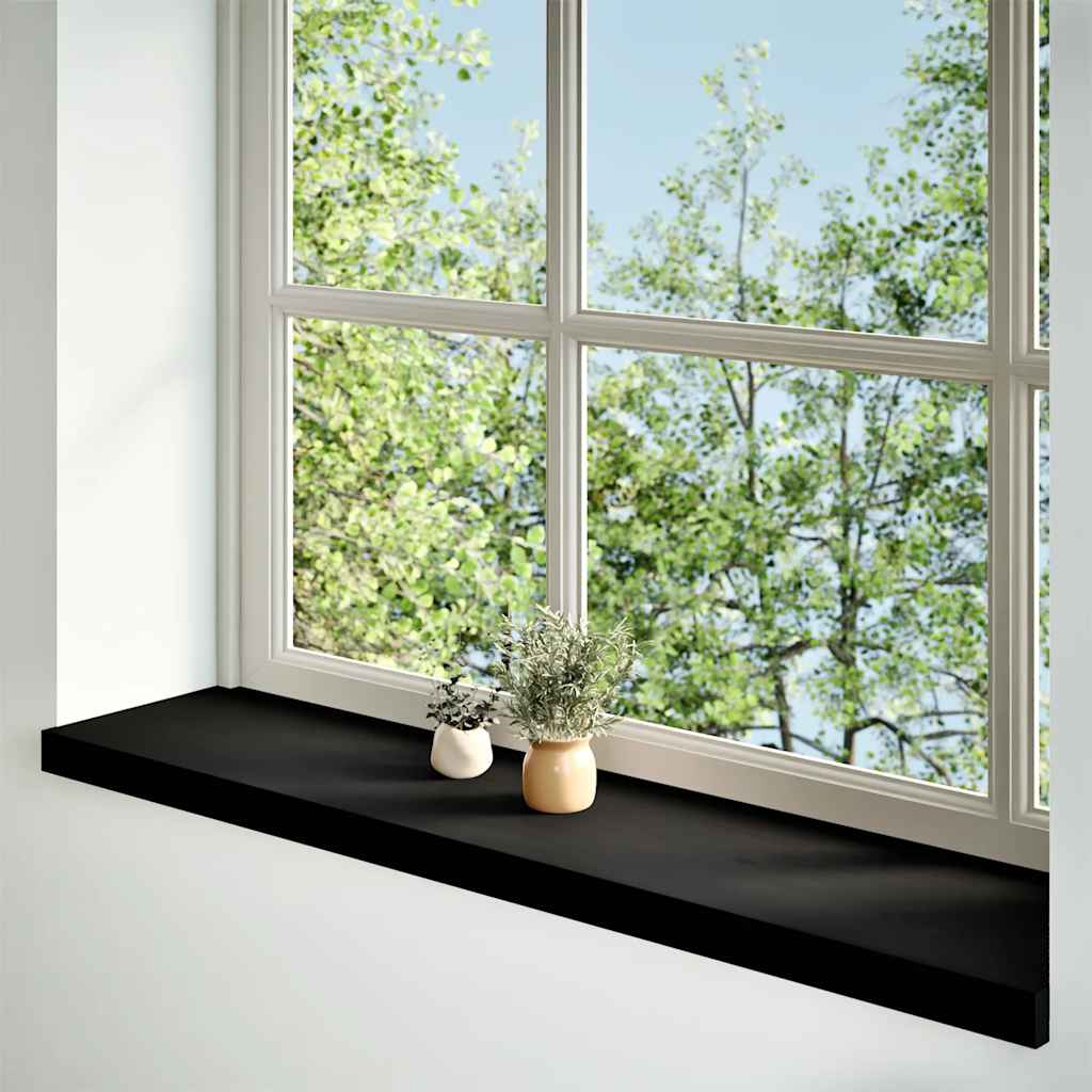 Vidaxl Sills 2 PCS 110x30x2 CM Oak Solid Wood marrón oscuro
