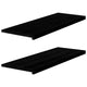 VidaXL window sills 2 pcs 110x40x2 cm solid oakwout dark brown