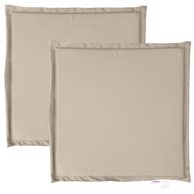Cuscini per sedili da giardino Vidaxl 2 pezzi quadrati 45x45x2 cm taupe
