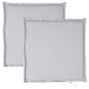 Cojines de asiento de jardín Vidaxl 2 st cuadrado 45x45x2 cm gris claro