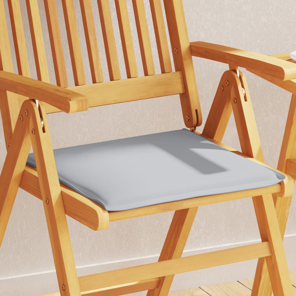 Cojines de asiento de jardín Vidaxl 2 st cuadrado 45x45x2 cm gris claro