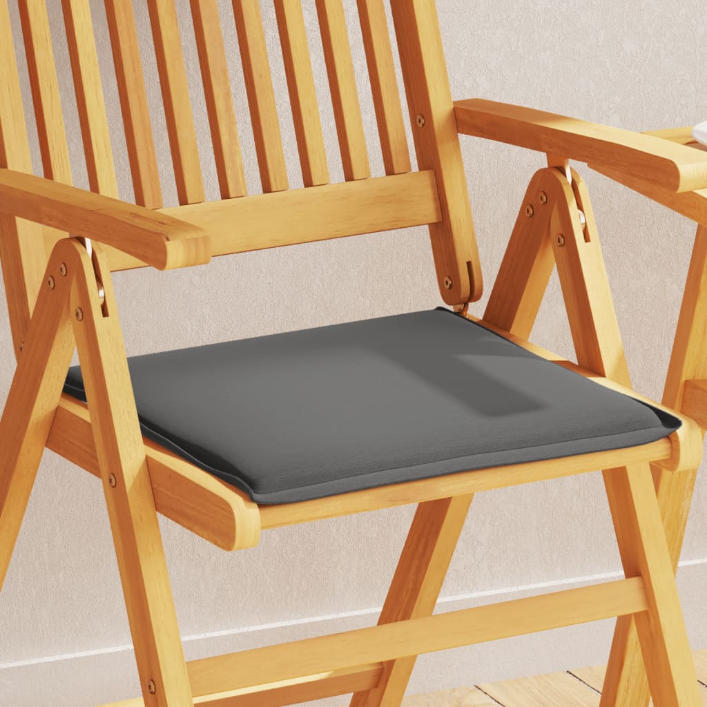 Cojines de asiento de jardín Vidaxl 2 PCS cuadrado 45x45x2 cm antracita