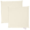 Cuscini per sedili da giardino Vidaxl 2 pezzi quadrati 45x45x2 cm crema