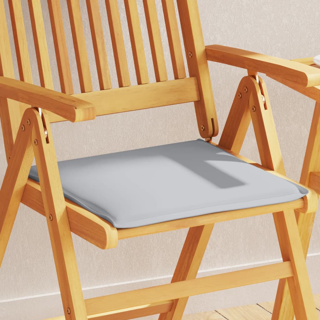 Cojines de asiento de jardín Vidaxl 4 st cuadrado 45x45x2 cm gris claro