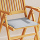 Cojines de asiento de jardín Vidaxl 4 st cuadrado 45x45x2 cm gris claro