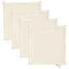 Cojines de asiento de jardín de Vidaxl 4 PCS cuadrado 45x45x2 CM Cream -Colorado