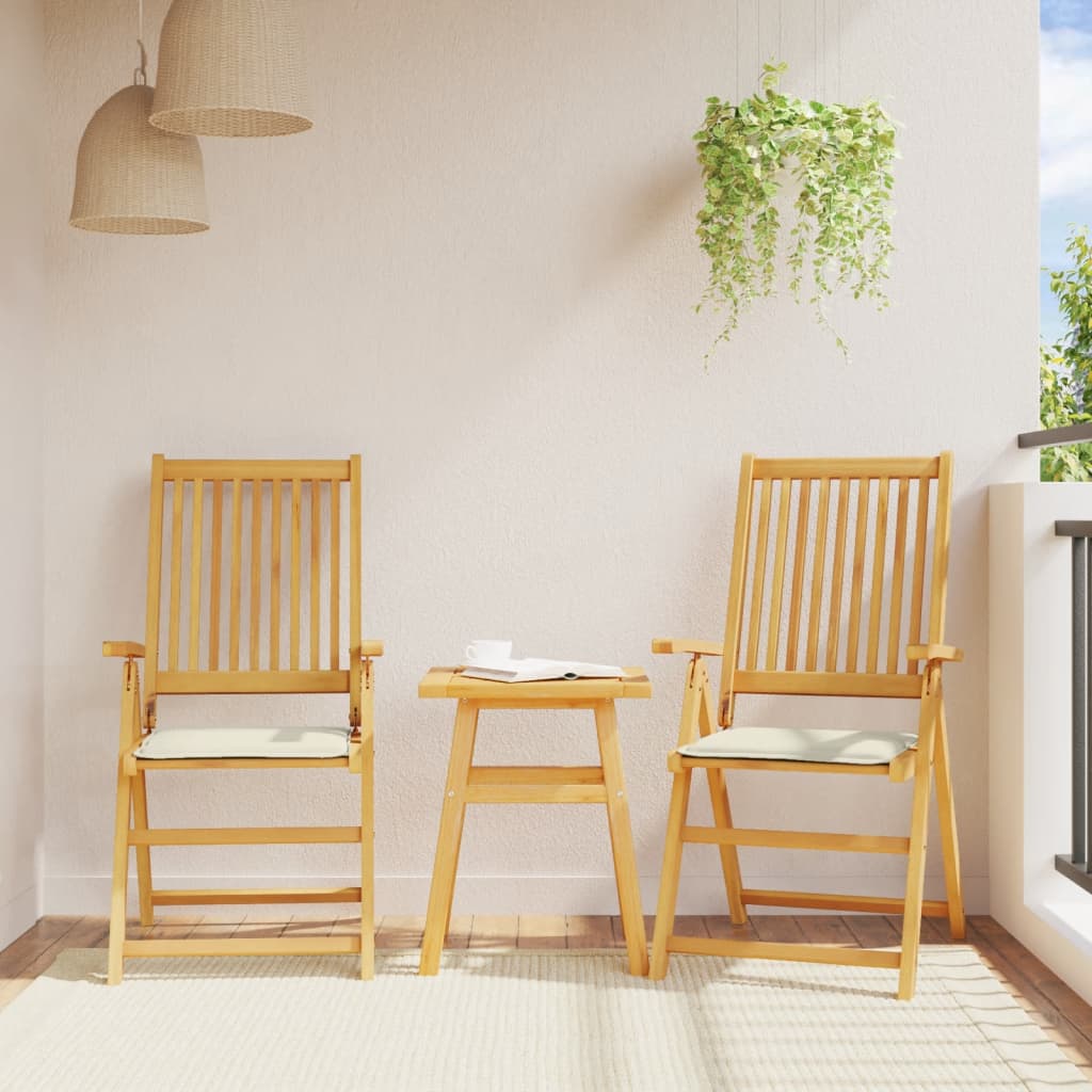 Vidaxl Garden Seat Cushions 6 pezzi quadrati 45x45x2 cm Cream