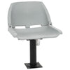 Set sedie da barca Vidaxx 2 pezzi pieghevoli 48x51x41 cm grigio