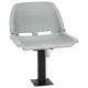 Set sedie da barca Vidaxx 2 pezzi pieghevoli 48x51x41 cm grigio