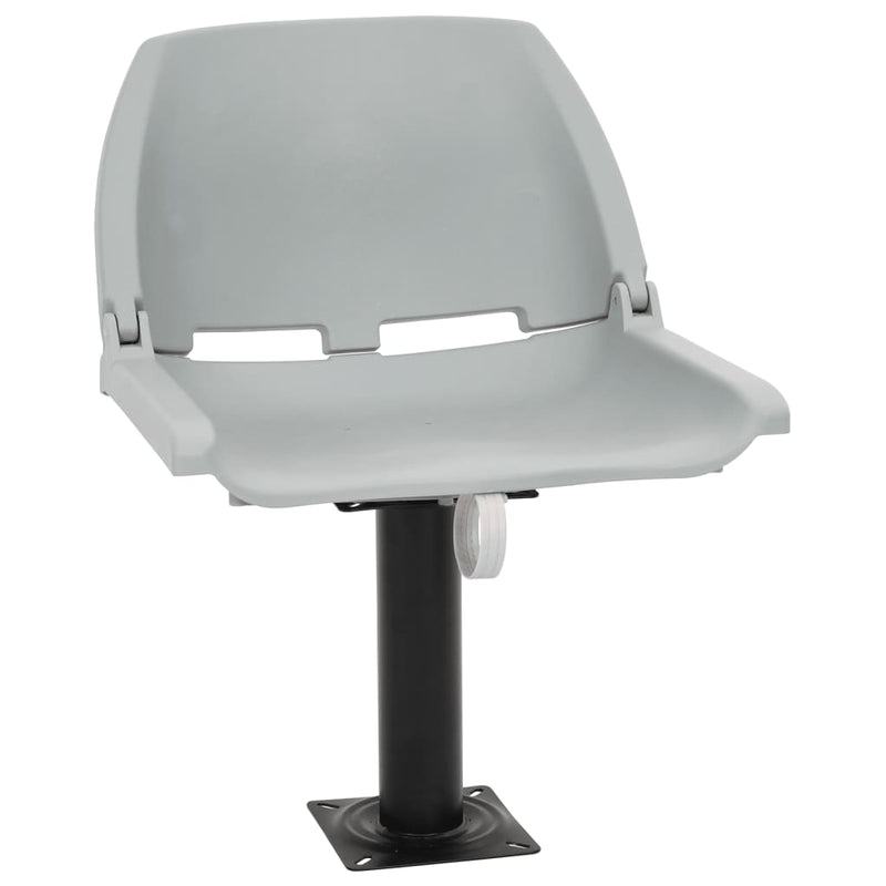 Vidaxl 2-delige bootstoelenset inklapbaar 48x51x41 cm grijs
