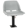 Set sedie da barca Vidaxx 4 pezzi pieghevoli 48x51x41 cm grigio
