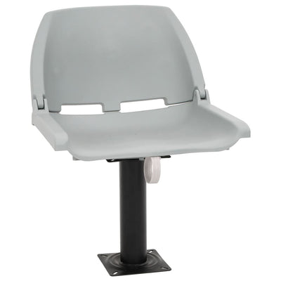 Set sedie da barca Vidaxx 4 pezzi pieghevoli 48x51x41 cm grigio